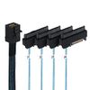 NFHK Internal Mini SAS SFF-8643 Host to 4 SAS 29pin SFF-8482 Target Disk 6Gbps Data Server RAID Cable
