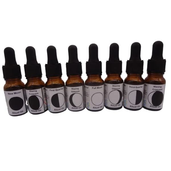 Handmade Lunar Ritual Oils (Waxing Gibbous)