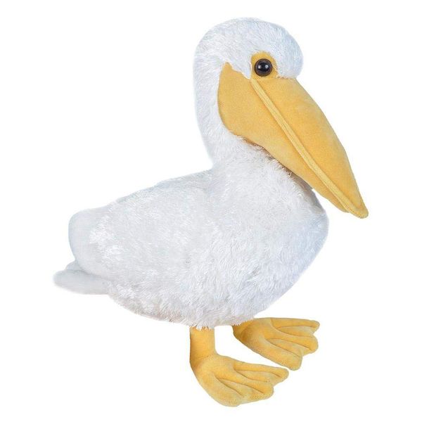 Wild Republic Pelican White, Cuddlekins, Stuffed Animal, 12 inches, Gift for Kids, Plush Toy, Fill is Spun Recycled Water Bottles, Multi (21467)