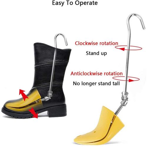 Shoe Trees Higher,1Pcs Suitable for Left and Right Feet -Unisex Stretching Work Boots Height Shoe Stretcher Adjustable Boot Instep Stretchers Expander Shoe Tree Higher Instep for Women& Men