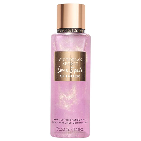 Victoria's Secret Love Spell Shimmer Mist, Body Spray for Women, Notes of Cherry Blossom and Fresh Peach Fragrance, Love Spell Collection (8.4 oz)