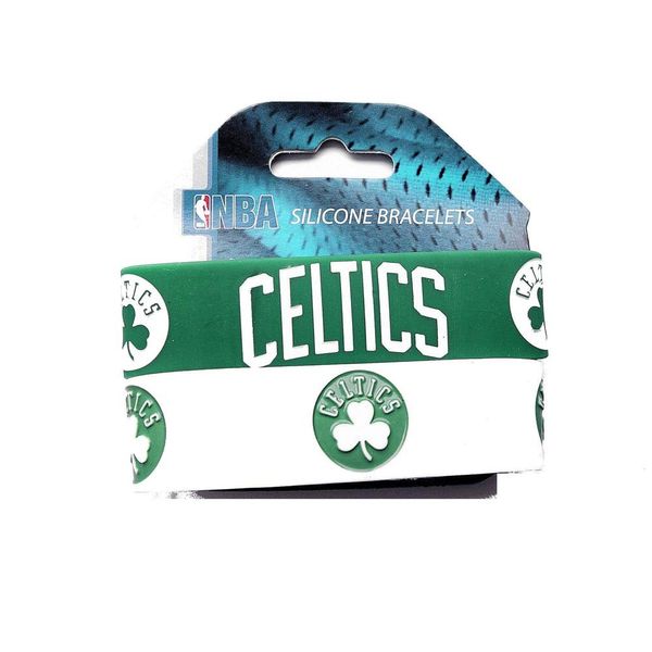 NBA Boston Celtics Silicone Rubber Bracelet, 2-Pack