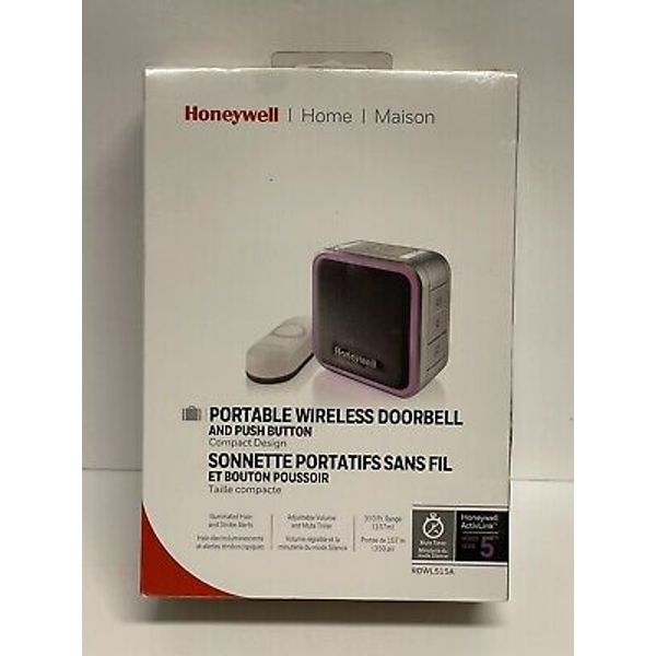 Honeywell Home Series 5 Portable Wireless Doorbell + Push Button NEW FREE SHIP