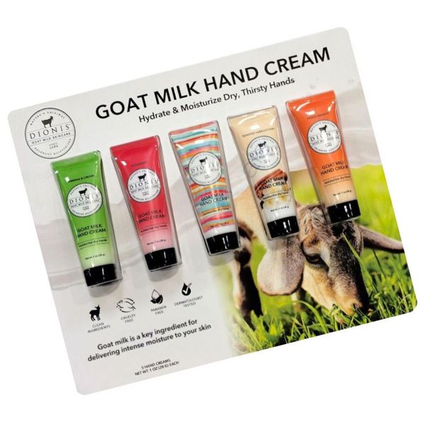 DIONIS Goat Milk Hand Cream, 1.0 oz, 5-pack