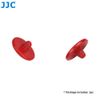 JJC SRB-B10R Brass Soft Release Button Fits Cameras with a Shutter Release Socket that compatible with a Mechanical Shutter Release Cable (Convex Surface) (Bright Red)