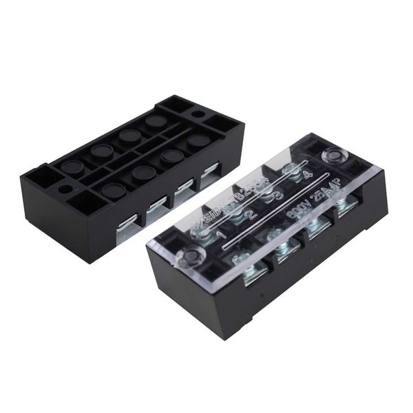 Barrier Terminal Block TB-2504 4 Terminal 600V 25A
