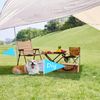 WEITBF 12Pcs 8×12 Inch Solid Light Blue Pennant Flags Small Blank Sublimation DIY Triangle Flags on Stick Mini Handheld Solid Color Graffiti Flag