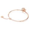 Swarovski Volta bangle, Bow, White, Rose gold-tone plated