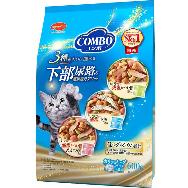 Combo Cat Lower Urinary Tract Health Assortment, Plenty of Ingredients, Made in Japan, Small Packing, NULL 21.2 oz (600 g)