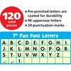 Teacher Created Resources Brights 4Ever 7" Fun Font Letters, Multi-Colored