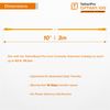 Tether Tools TetherPro Optima 10G USB Exclusive Data Transfer, 10’ (3M) Straight to Straight Cable - Orange