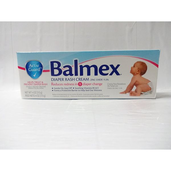 Balmex Zinc Oxide Diaper Rash Cream 4 oz.