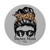 Dance Mom Messy Bun Hair Funny Leopard Dancer PopSockets Swappable PopGrip