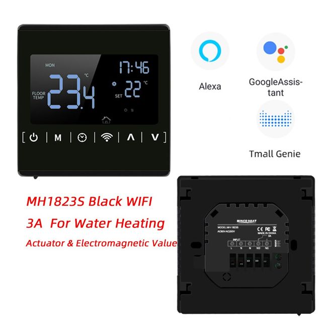 220V Digital Thermostat Room Temperature Controller Underfloor Heating Wall  Heating Room Thermostat Child Lock LED Display