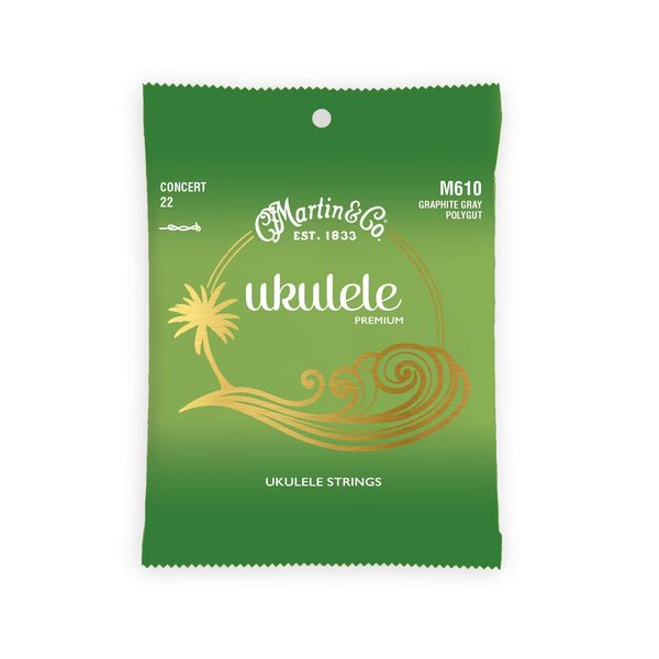 MARTIN Premium Concert Ukulele Strings Graphite Gray Polygut Tuning C Train 0228 (M610)