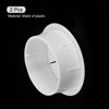sourcing map 2pcs Cable Hose Snap Bushing Grommet Protector 50mm Mount Dia White Plastic Cable Snap Locking Bushing Grommet
