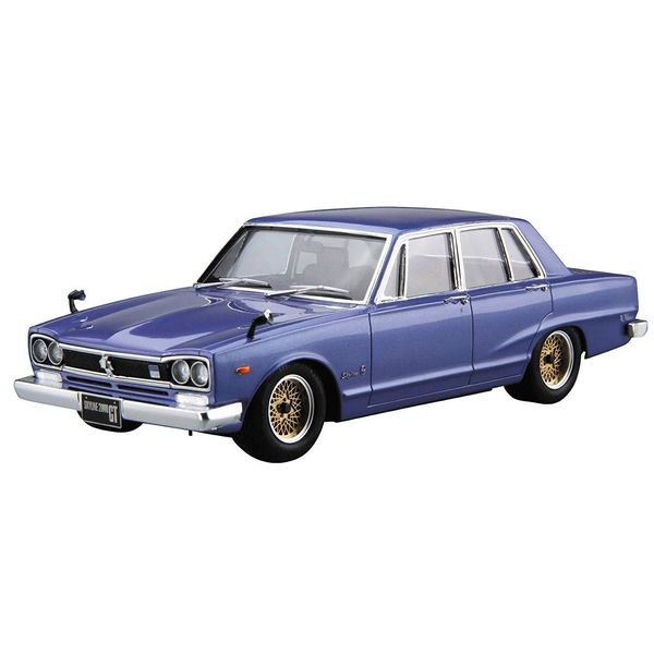 Aoshima Bunka Kyozai 1/24 The Model Car Series No.46 Nissan GC10 Skyline 2000GT 1971 Plastic Model