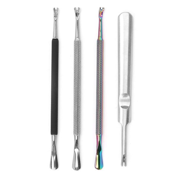 Nail Cleaner Tools, Convenience Cuticle Pusher for Professional Salon Home Use for Dead Skin Remover Fork Cuticle Pusher