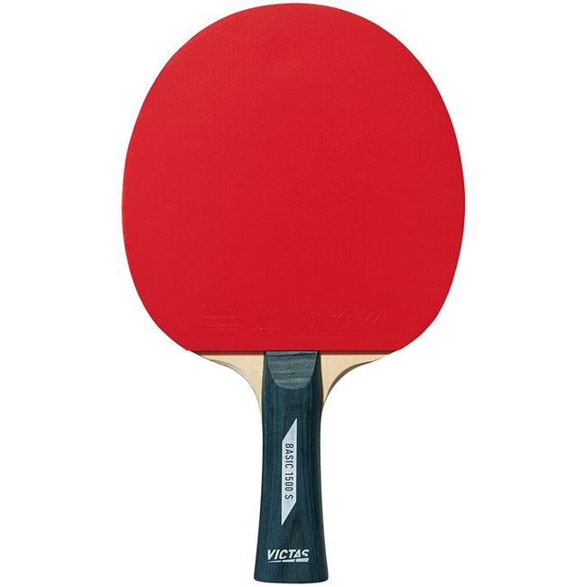 VICTAS BASIC 1500 S Basic 1500S Shake Hand Flare Table Tennis Racket Rubber Paddle 320010