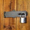 HoitoDeals 190mm Silver Staple Solid Security Locks Door Gate Shed For Padlock