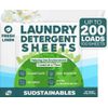 Natural Laundry Detergent Sheets. 200 Loads. Eco Friendly, Fresh Linen Scent