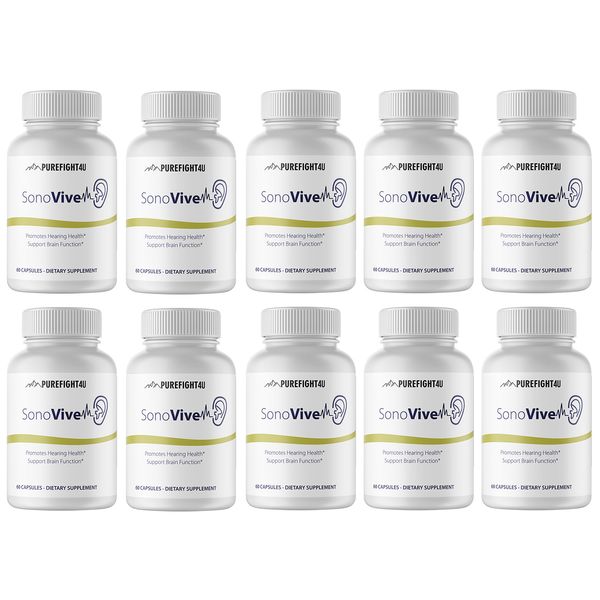 Sonovive Capsules Hearing Supplement 10 Bottles 600 Capsules