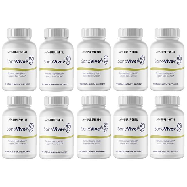 Sonovive Capsules Hearing Supplement 10 Bottles 600 Capsules