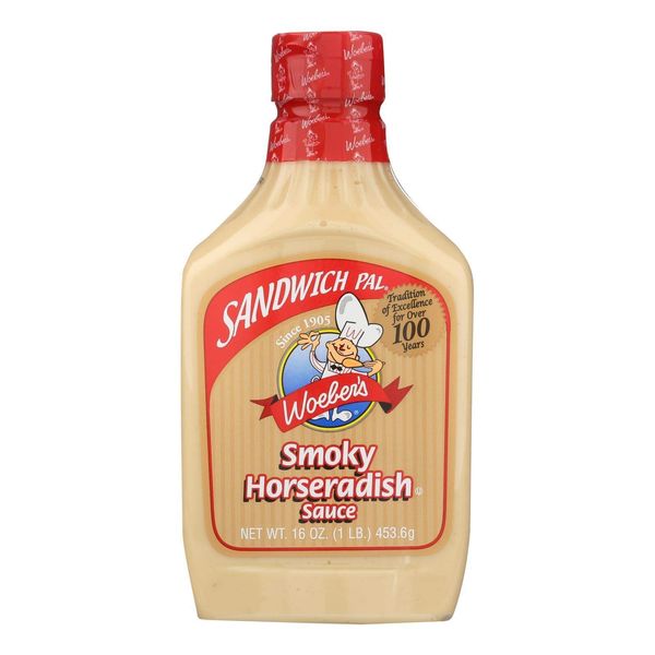 Woebers Smoky Horseradish Sauce, 16 Ounce - 6 per case.