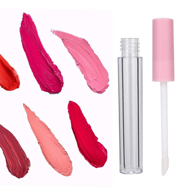 Jadeshay Lipgloss Tube, 10St 2.5ML Nachfüllbare Leere Lipgloss Flasche DIY Lipgloss Tuben Leer Lipgloss Rohre Makeup Tool Zubehör (Rosa)