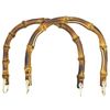 A'sTool Bamboo Bamboo Bag Handle Natural Material Front Hole Brown