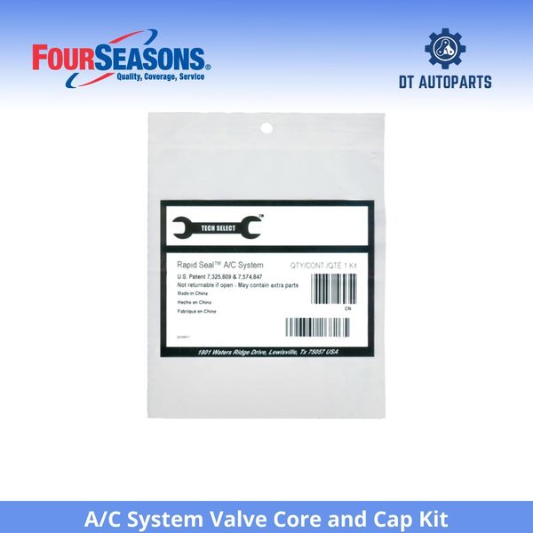 For 1989 GMC P2500 A/C System Valve Core and Cap Kit 4 Seasons