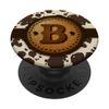 Brown Cow Western Print Monogram - Initial Letter B PopSockets Standard PopGrip