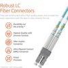 LC to ST Fiber Patch Cable Multimode Duplex - 2m (6.56ft) - 50/125um OM3 10G LSZH (2 Pack) - Beyondtech PureOptics Cable Series