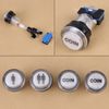 24Mm Button Butts 4 X Led Start Push Button Kit Part Player 2 Player Led Coin Buttons for
