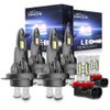 6PC 6000K LED Headlight + Fog Light Bulbs Kits For Mercedes-Benz E350 E320 E550