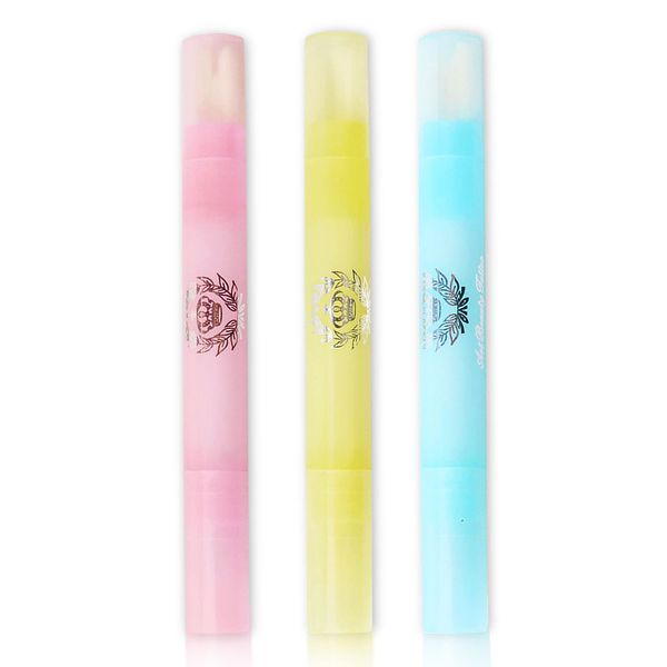 3 Pcs Nail Polish Remover Corrector Pen,Polish Cuticle Clean Up Nail Edge Cleaning Pen Makeup Remover Pen for Nail DIY Design or Salon Use