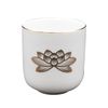 白上 Gold Lotus Tea Bowls 1.8 Dimension
