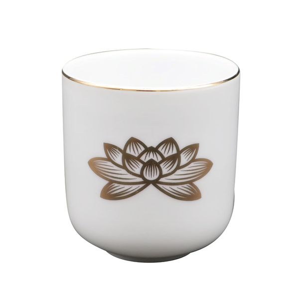 白上 Gold Lotus Tea Bowls 1.8 Dimension