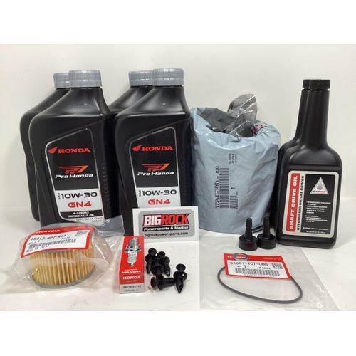 Full Service Kit fits Honda Rancher 420 FA Auto/DCT Models *2014-25 Oil Change-Air Filter-Spark Plug-Gear Oil-All OEM Factory Parts- Big Rock Powersports & Marine Kit # HSK-42A2