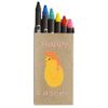 Azeeda 'Easter Chick Wearing Her Best Hat' Coloured Crayon Set (CY00026459)