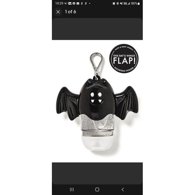 NEW! Bath shops & Body Works Halloween Flapping Bat PocketBac Holder!