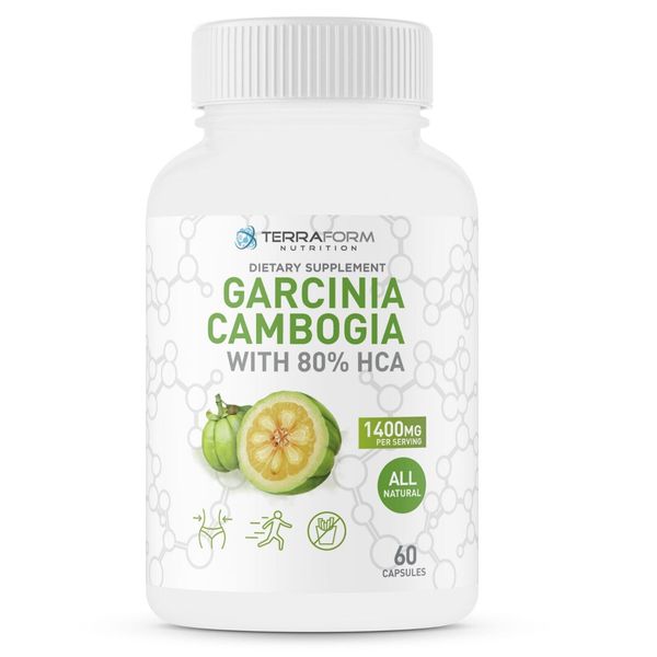 100% Pure Garcinia Cambogia Extract – 80% Natural HCA 1400mg/30 Serv.