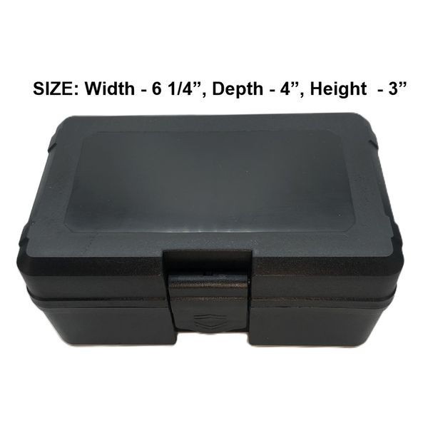 Small Hard Case with Foam Insert, 6.25" x 4" x 3" NEW