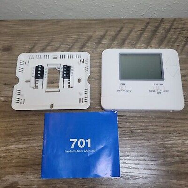 701 Single Stage Non Programmable Thermostat Battery Or Hardwire Universal