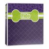 Personalized Pawprints & Bones 3-Ring Binder - 1 inch