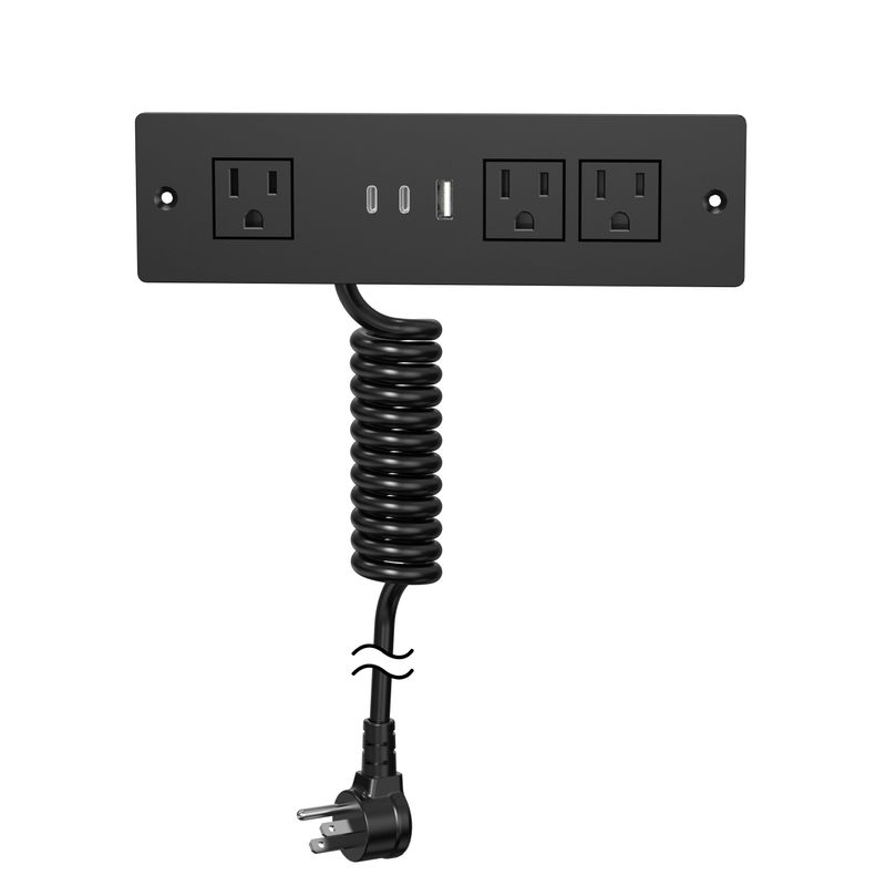 Furniture Drawer Outlet, Recessed Power Strip with (3) PD 20W USB Ports ...
