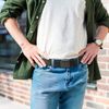 Chalier Belt, 01-Black & Army Green, One Size