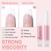 MUSILAN Super Strong Nail Glue for Tips, Pack of 40 Professional Nail Glue for Acrylic Nails, Extra Strong Nail Glue for Paste Rhinestones, Gemstones, Jewellery, for Repair of Torn Nails