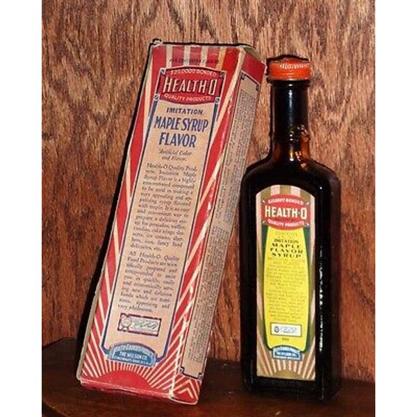 Old Health-O Maple Syrup Flavor Original Box Store Stock