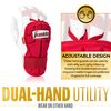 Franklin Hand GUARD LG Gauntlet Guard Long, RED/WHITE Free